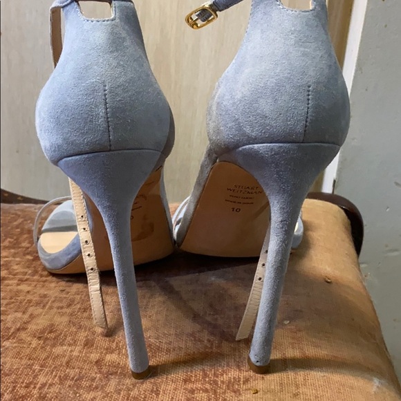 Pastel blue Stuart Weitzman heels - Picture 2 of 3